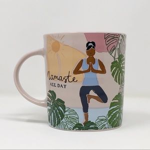 Namaste All Day Black Girls Yoga Design Mug